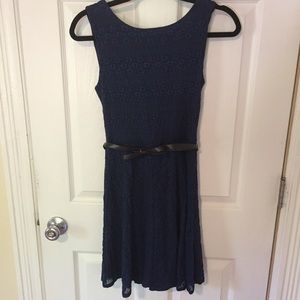 B. Smart lace dress with belt - Size 6